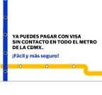 ¡Paga con tu Tarjeta Suburbia Visa Sin Contacto en TODAS las líneas del Metro!